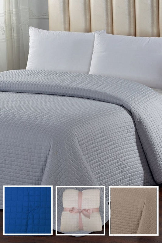 Trapuntino Primaverile/Autunnale Una Piazza E Mezza 210x250 Cm - Copriletto Leggero 200 Gr/mq Fantasia Gocce Beige - Foto 7