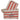 Set telo mare fouta Speedy in cotone tinto filo con frange+ Pochette di S&G Home